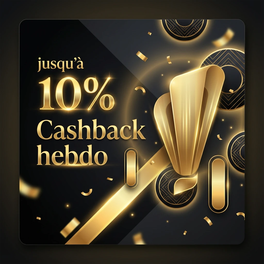 Cashback hebdo jusqu’à 10%