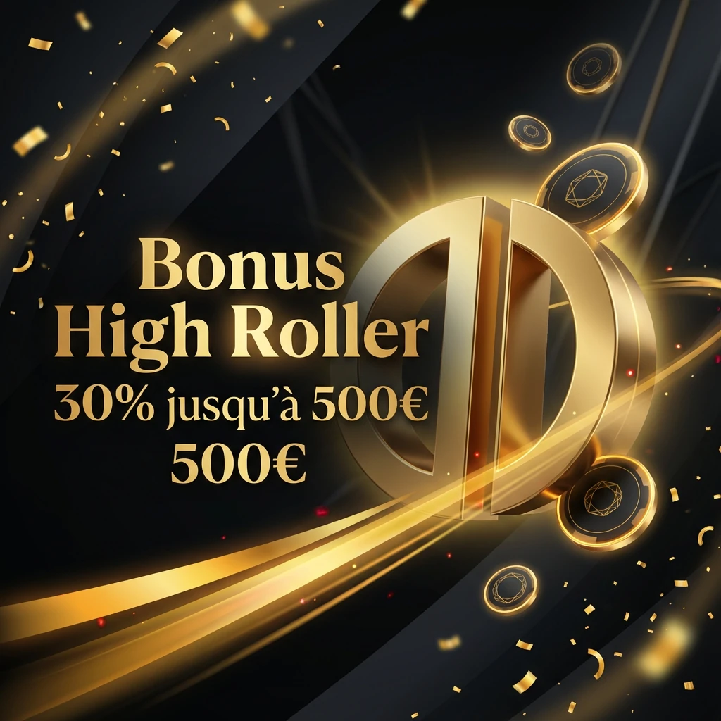 Bonus High Roller 30% jusqu’à 500€